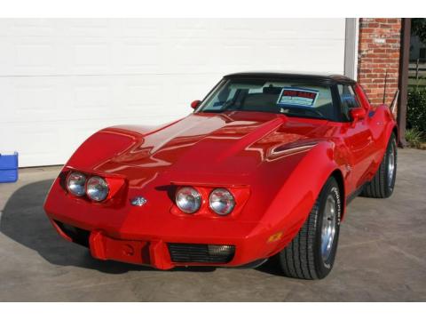 Red Chevrolet Corvette Coupe.  Click to enlarge.