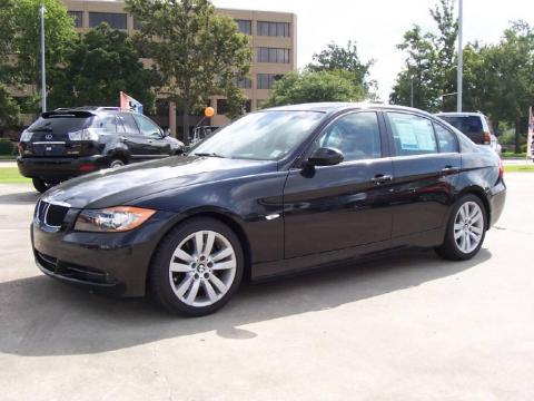 Jet Black BMW 3 Series 328i Sedan.  Click to enlarge.