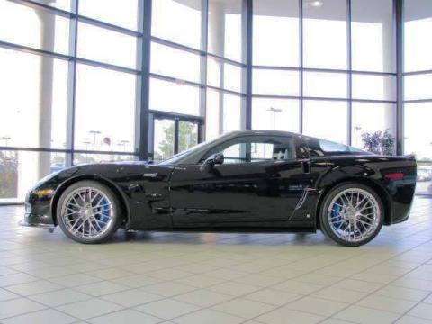 Black 2009 Chevrolet Corvette ZR1 with Ebony/Dark Titanium Gray interior 