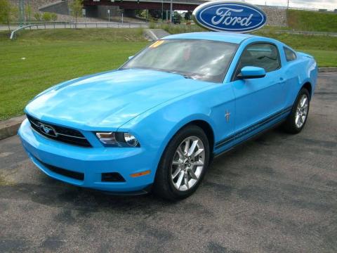 Grabber Blue Ford Mustang V6 Coupe.  Click to enlarge.