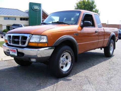 Mandarin Gold Metallic Ford Ranger XLT SuperCab 4x4.  Click to enlarge.