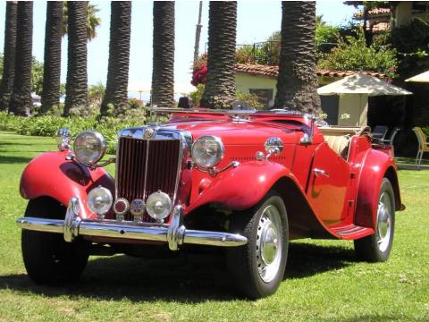 MG Red MG TD Roadster.  Click to enlarge.