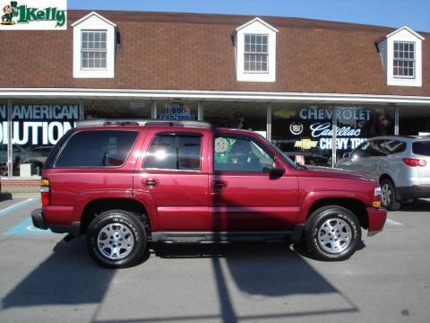 Sport Red Metallic Chevrolet Tahoe Z71 4x4.  Click to enlarge.