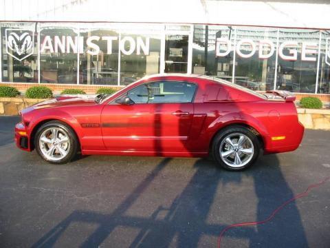 Dark Candy Apple Red Ford Mustang GT/CS California Special Coupe.  Click to enlarge.