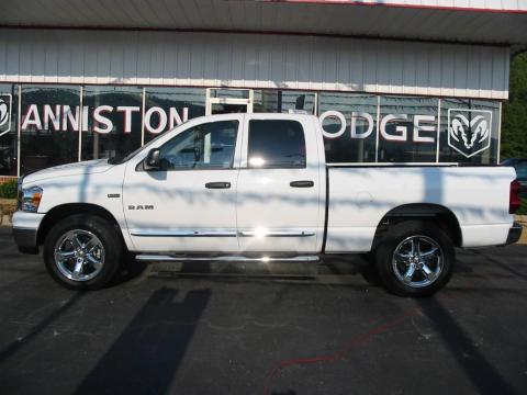 Bright White Dodge Ram 1500 Big Horn Edition Quad Cab 4x4.  Click to enlarge.
