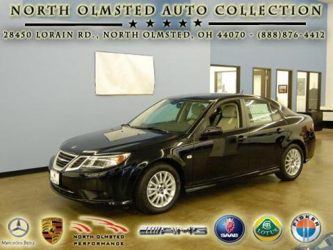 Black Saab 9-3 2.0T Sport Sedan.  Click to enlarge.