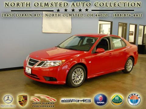 Laser Red Saab 9-3 2.0T Sport Sedan.  Click to enlarge.