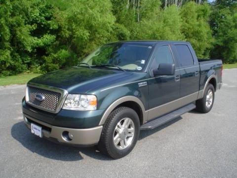 Aspen Green Metallic Ford F150 Lariat SuperCrew.  Click to enlarge.