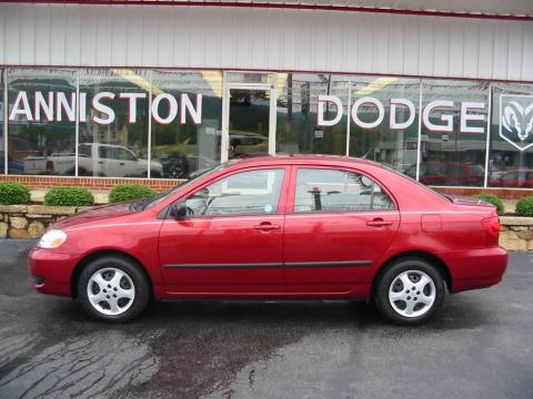 Impulse Red Pearl Toyota Corolla CE. Click to enlarge. Impulse Red Pearl Toyota Corolla CE. Click to enlarge.