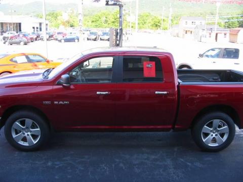 Inferno Red Crystal Pearl Dodge Ram 1500 Big Horn Edition Crew Cab.  Click to enlarge.