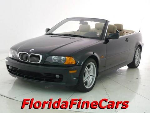 Oxford Green Metallic BMW 3 Series 325i Convertible.  Click to enlarge.