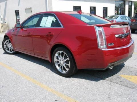Crystal Red Cadillac CTS 4 AWD Sedan.  Click to enlarge.