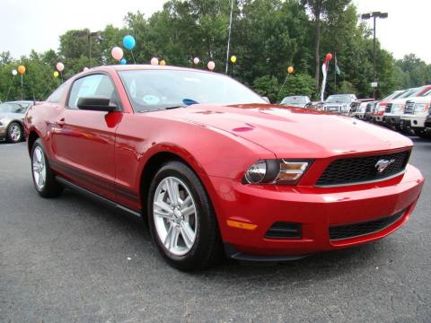 Red Candy Metallic Ford Mustang V6 Coupe.  Click to enlarge.