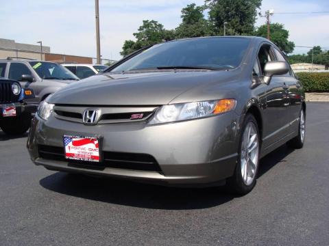 Galaxy Gray Metallic Honda Civic Si Sedan.  Click to enlarge.