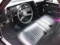  1972 Chevrolet El Camino Black Interior #11