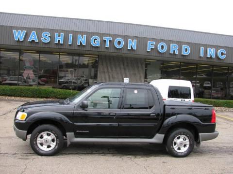 Black Ford Explorer Sport Trac 4x4.  Click to enlarge.
