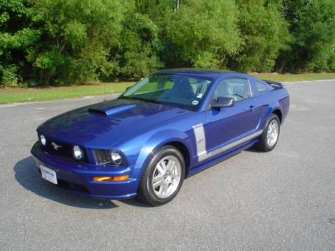 Vista Blue Metallic Ford Mustang GT Deluxe Coupe.  Click to enlarge.