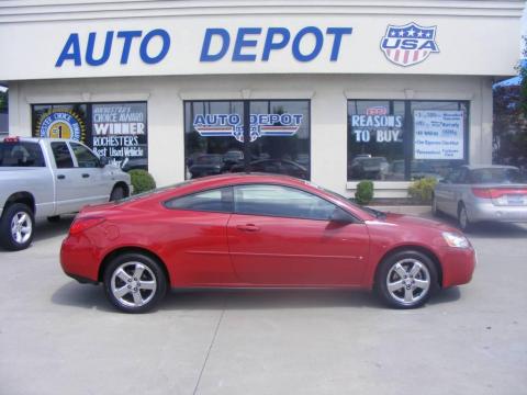 Crimson Red 2006 Pontiac G6 GT Coupe with Ebony interior Crimson Red Pontiac Crimson Red 2006 Pontiac G6 GT Coupe with Ebony interior Crimson Red Pontiac