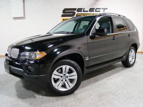 Black Sapphire Metallic BMW X5 4.4i.  Click to enlarge.