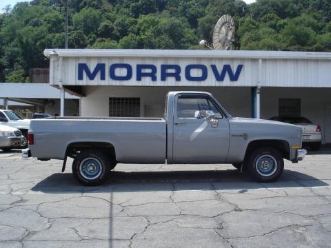 Silver Metallic Chevrolet C/K C10 Custom Deluxe Regular cab.  Click to enlarge.