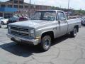 Front 3/4 View of 1985 Chevrolet C/K C10 Custom Deluxe Regular cab #12