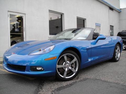 Jetstream Blue Metallic Chevrolet Corvette Convertible.  Click to enlarge.