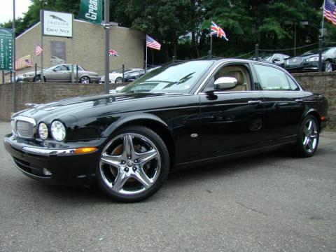 Ebony Black Jaguar XJ Vanden Plas.  Click to enlarge.