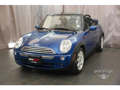 Lightning Blue Metallic Mini Cooper Convertible.  Click to enlarge.