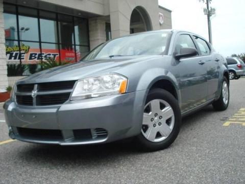 Silver Steel Metallic Dodge Avenger SE.  Click to enlarge.