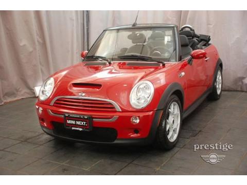 Chili Red Mini Cooper S Convertible.  Click to enlarge.