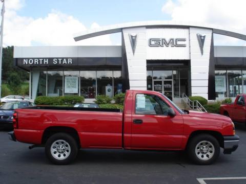 Victory Red Chevrolet Silverado 1500 Work Truck Regular Cab.  Click to enlarge.