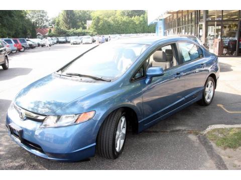 Atomic Blue Metallic Honda Civic EX Sedan.  Click to enlarge.