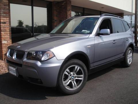 Silver Grey Metallic BMW X3 3.0i.  Click to enlarge.