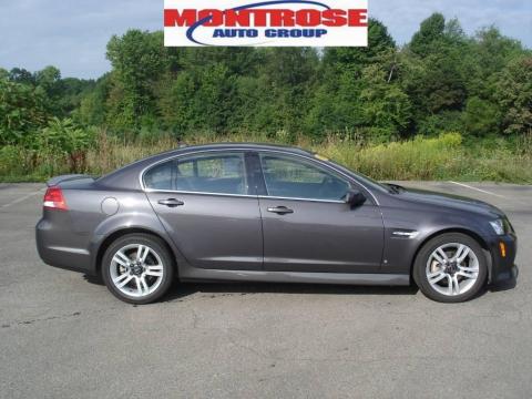 Magnetic Gray Metallic Pontiac G8 Sedan.  Click to enlarge.