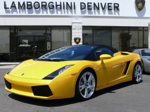 Giallo Midas Lamborghini Gallardo Spyder E-Gear.  Click to enlarge.