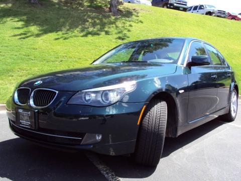 Deep Green Metallic BMW 5 Series 528xi Sedan.  Click to enlarge.