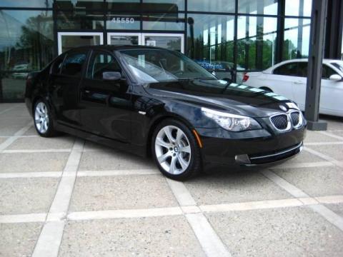 Jet Black BMW 5 Series 535i Sedan.  Click to enlarge.