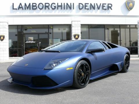 Matte Blue Lamborghini Murcielago LP640 Coupe.  Click to enlarge.