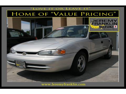 Silver Metallic Chevrolet Prizm .  Click to enlarge.