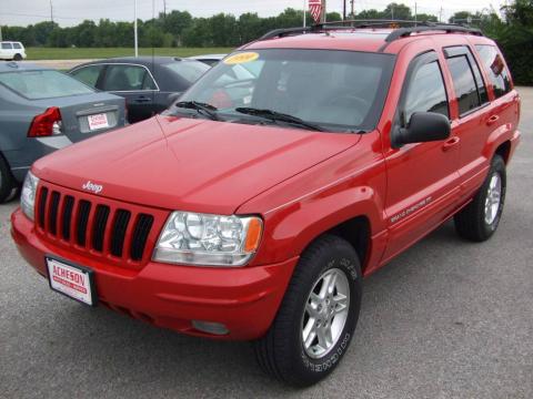 Flame Red Jeep Grand Cherokee Limited 4x4.  Click to enlarge.