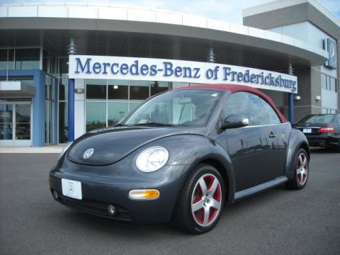 Platinum Grey Metallic Volkswagen New Beetle Dark Flint Edition Convertible.  Click to enlarge.