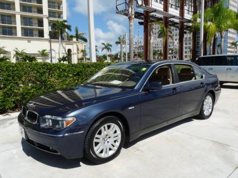 Toledo Blue Metallic BMW 7 Series 745Li Sedan.  Click to enlarge.