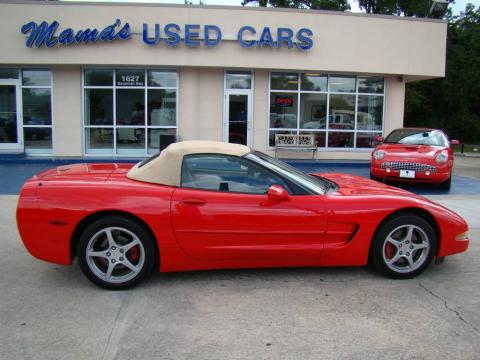 Torch Red Chevrolet Corvette Convertible.  Click to enlarge.