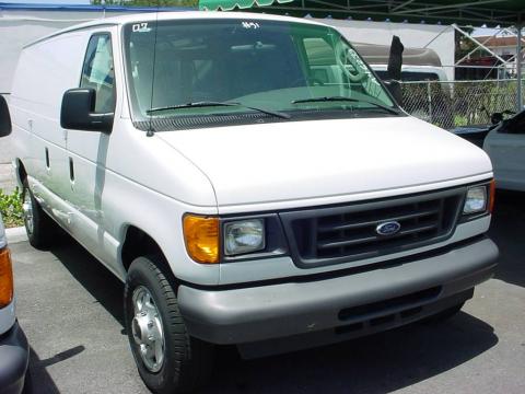 Oxford White Ford E Series Van E150 Cargo.  Click to enlarge.