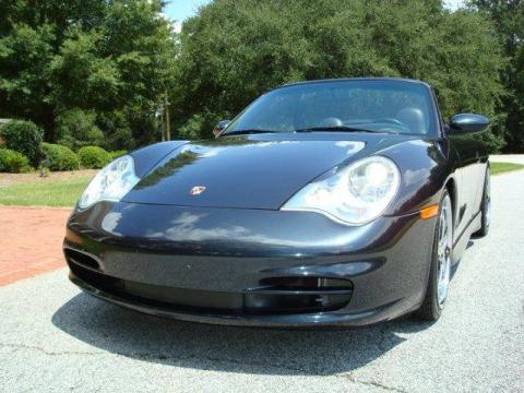 Midnight Blue Metallic Porsche 911 Carrera Cabriolet.  Click to enlarge.