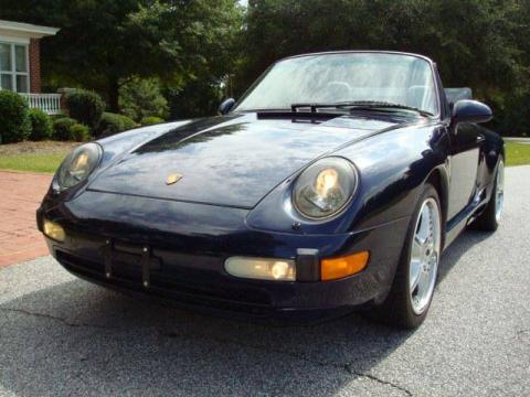 Ocean Blue Metallic Porsche 911 Carrera Cabriolet.  Click to enlarge.