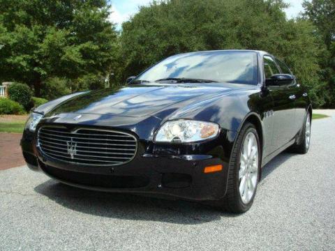 Nero (Black) Maserati Quattroporte .  Click to enlarge.