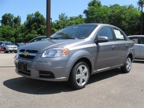 Medium Gray Chevrolet Aveo LT Sedan.  Click to enlarge.