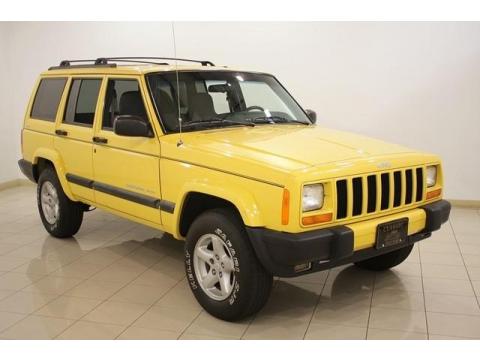 Solar Yellow Jeep Cherokee Sport 4x4.  Click to enlarge.