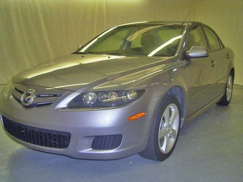 Tungsten Gray Metallic Mazda MAZDA6 i Sport Sedan.  Click to enlarge.